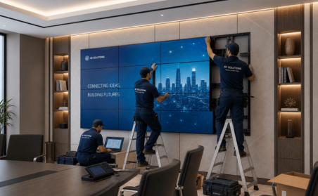 video wall installation